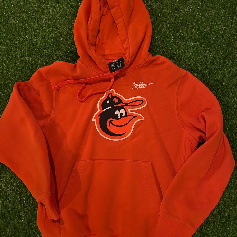 Nike MLB Baltimore Orioles Cooperstown Collection Vibrant Orange Hoodie